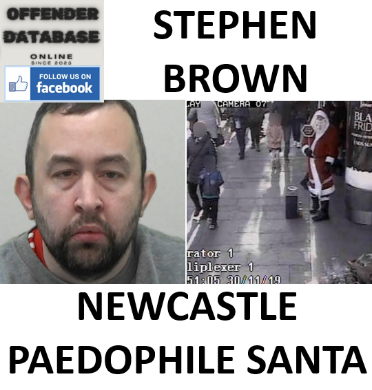 STEPHEN BROWN NEWCASTLE PAEDOPHILE SANTA