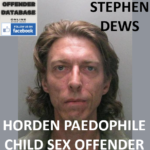 STEPHEN DEWS HORDEN PAEDOPHILE CHILD SEX OFFENDER