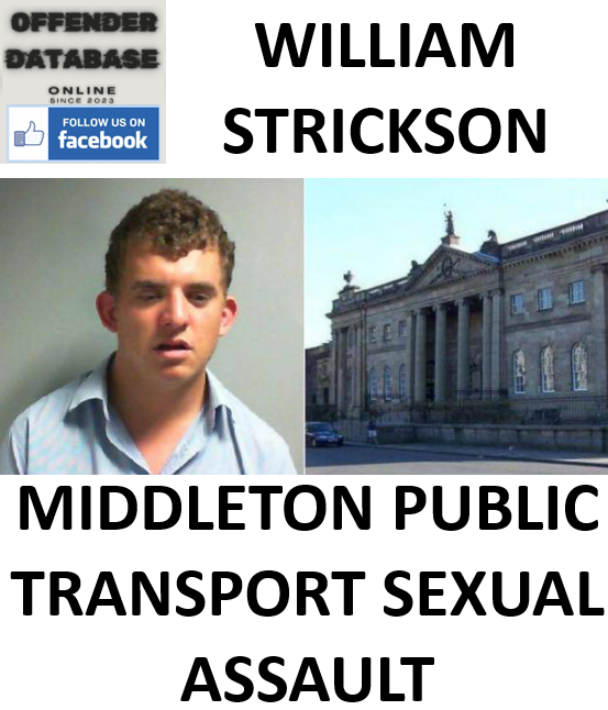 WILLIAM STRICKSON MIDDLETON PUBLIC TRANSPORT SEXUAL ASSAULT
