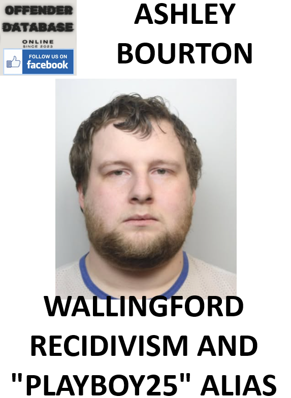 ASHLEY BOURTON WALLINGFORD RECIDIVISM AND "PLAYBOY25" ALIAS
