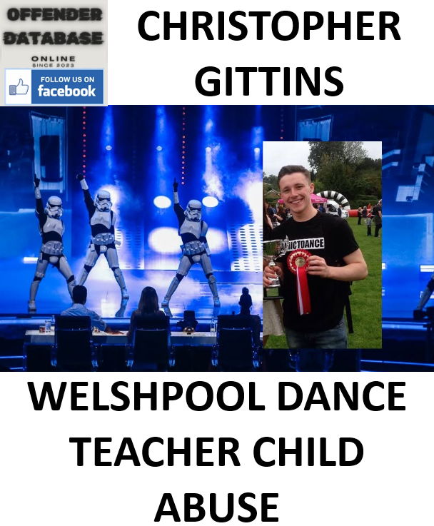 CHRISTOPHER GITTINS WELSHPOOL DANCE TEACHER CHILD ABUSE