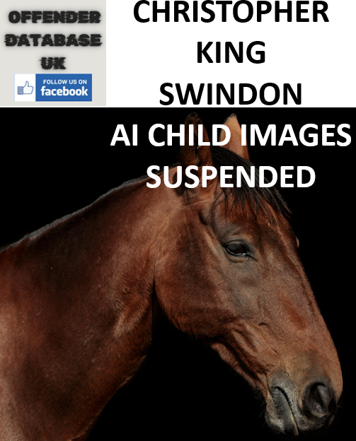 CHRISTOPHER KING SWINDON AI CHILD IMAGES SUSPENDED