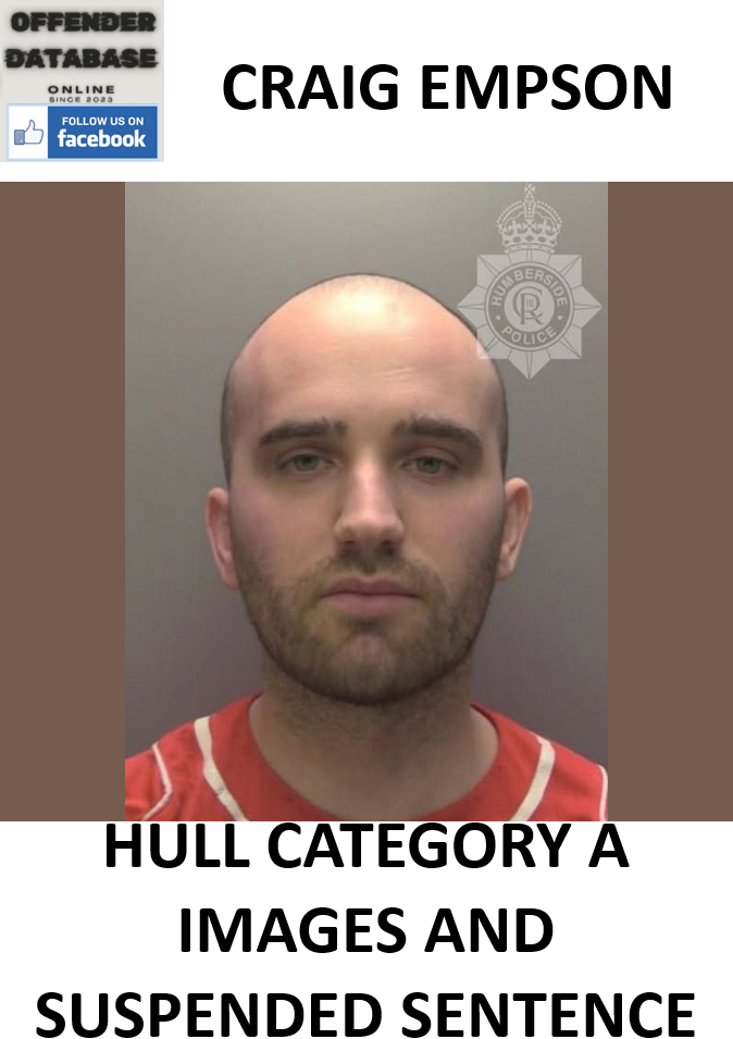 CRAIG EMPSON HULL CATEGORY A IMAGES AND SUSPENDED SENTENCE