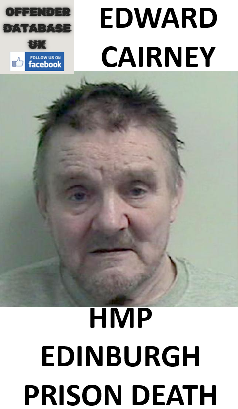 EDWARD CAIRNEY HMP EDINBURGH PRISON DEATH AND MARGARET FLEMING MURDER