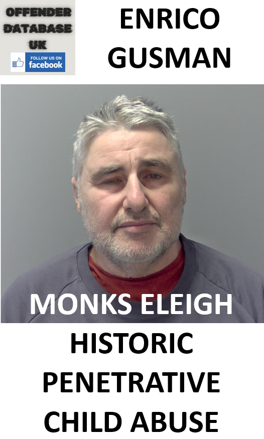 ENRICO GUSMAN MONKS ELEIGH HISTORIC PENETRATIVE CHILD ABUSE ENRICO GUSMAN MONKS ELEIGH HISTORIC PENETRATIVE CHILD ABUSE