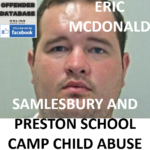 ERIC MCDONALD SAMLESBURY AND PRESTON SCHOOL CAMP CHILD ABUSE