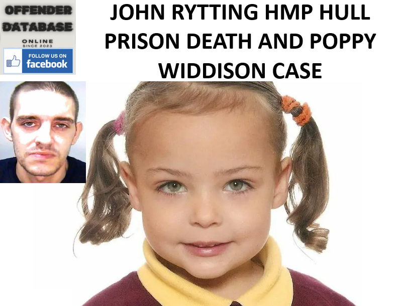 JOHN RYTTING HMP HULL PRISON DEATH AND POPPY WIDDISON CASE