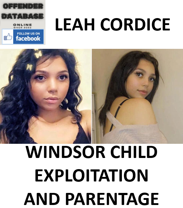LEAH CORDICE WINDSOR CHILD EXPLOITATION AND PARENTAGE