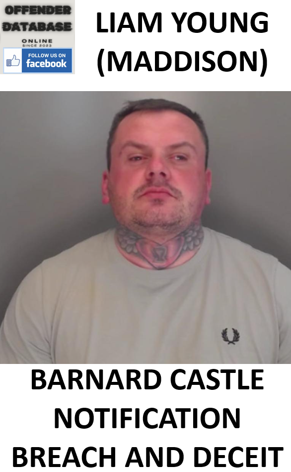 LIAM YOUNG BARNARD CASTLE NOTIFICATION BREACH AND DECEIT