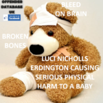 LUCI NICHOLLS ERDINGTON CAUSING SERIOUS PHYSICAL HARM TO A BABY