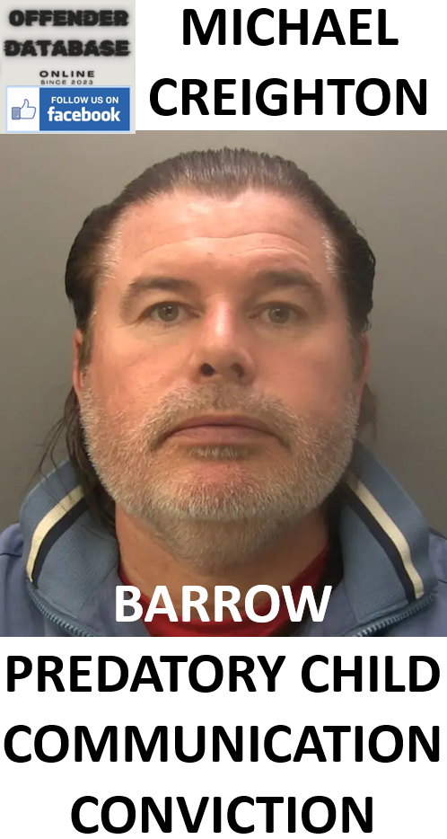 MICHAEL CREIGHTON BARROW PREDATORY CHILD COMMUNICATION CONVICTION