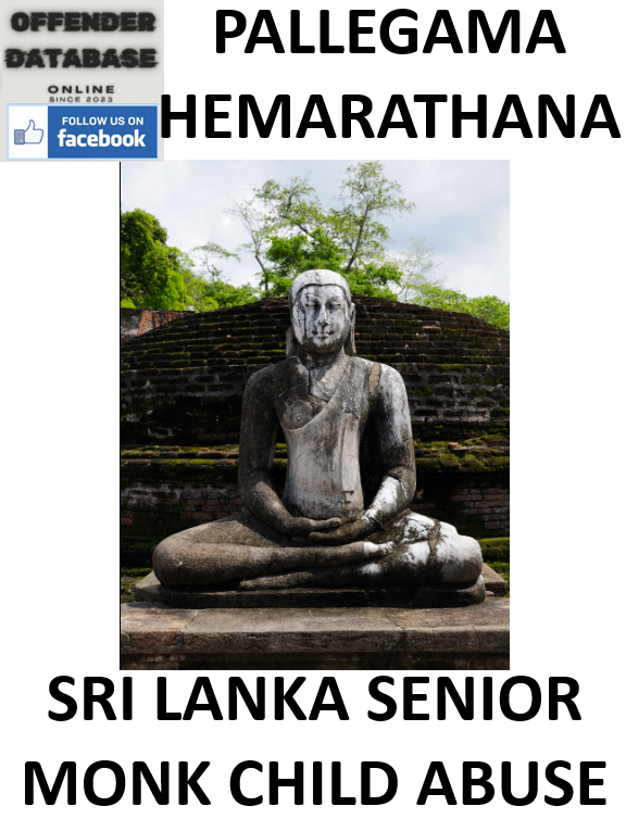 PALLEGAMA HEMARATHANA SRI LANKA SENIOR MONK CHILD ABUSE ARREST
