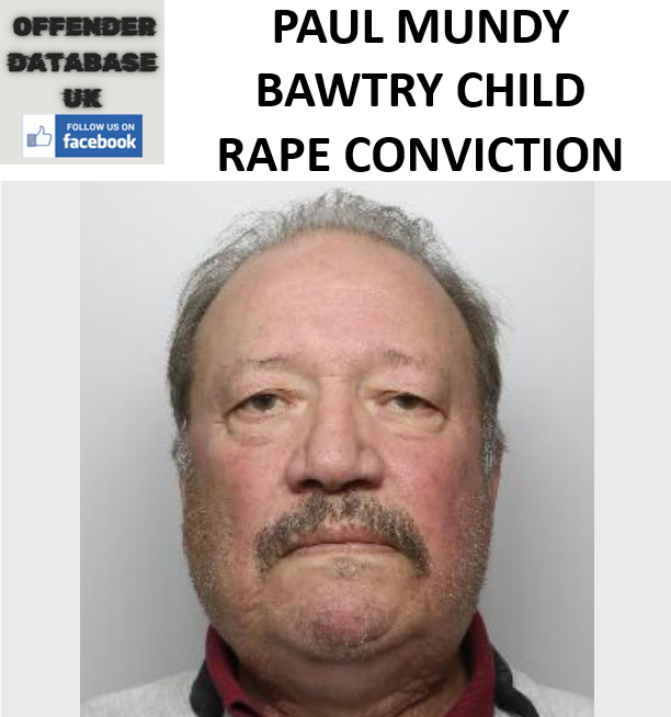 PAUL MUNDY BAWTRY CHILD RAPE CONVICTION