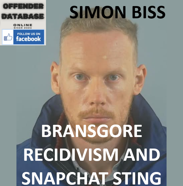SIMON BISS BRANSGORE RECIDIVISM AND SNAPCHAT STING