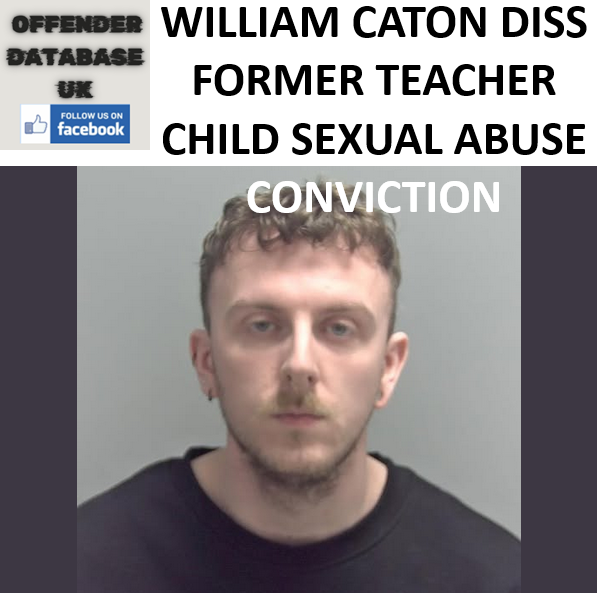 WILLIAM CATON DISS FORMER TEACHER CHILD SEXUAL ABUSE CONVICTION