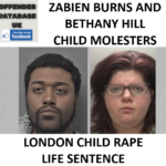ZABIEN BURNS AND BETHANY HILL LONDON CHILD RAPE