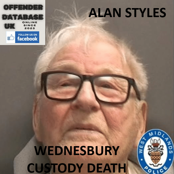 ALAN STYLES DEATH RECORDED IN SECURE CUSTODY AT HMP BIRMINGHAM