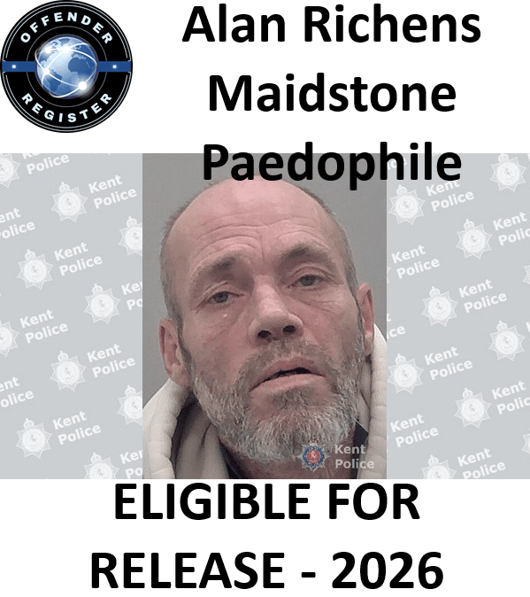 alan richens maidstone paedophile child sex offender