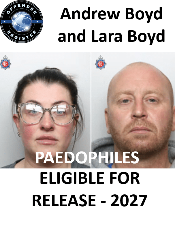 andrew boyd and lara boyd greater manchester paedophiles