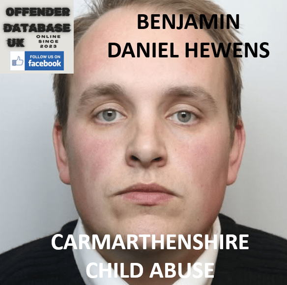 BENJAMIN DANIEL HEWENS CARMARTHENSHIRE BUS DRIVER CHILD ABUSE CONVICTION