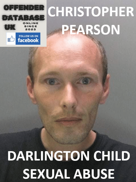 CHRISTOPHER PEARSON JAILED FOR DARLINGTON CHILD RAPES AND WITNESS INTIMIDATION