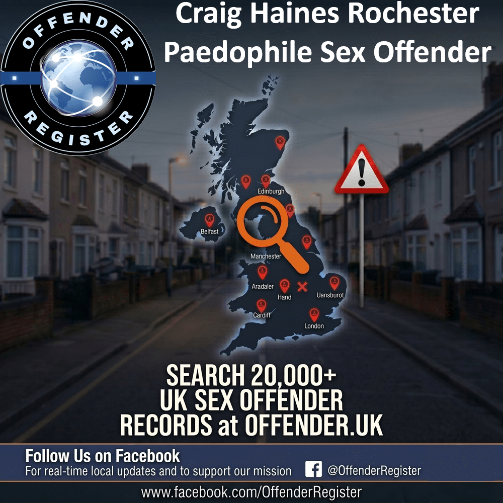 craig haines rochester paedophile sex offender