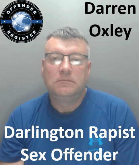darren oxley darlington rapist sex offender