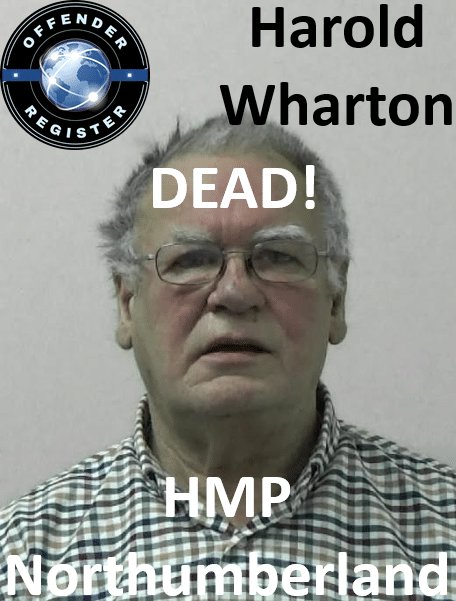 harold wharton hmp northumberland paedophile death