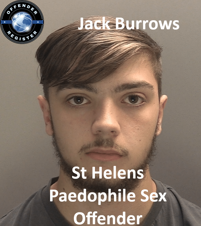 jack burrows st helens paedophile sex offender
