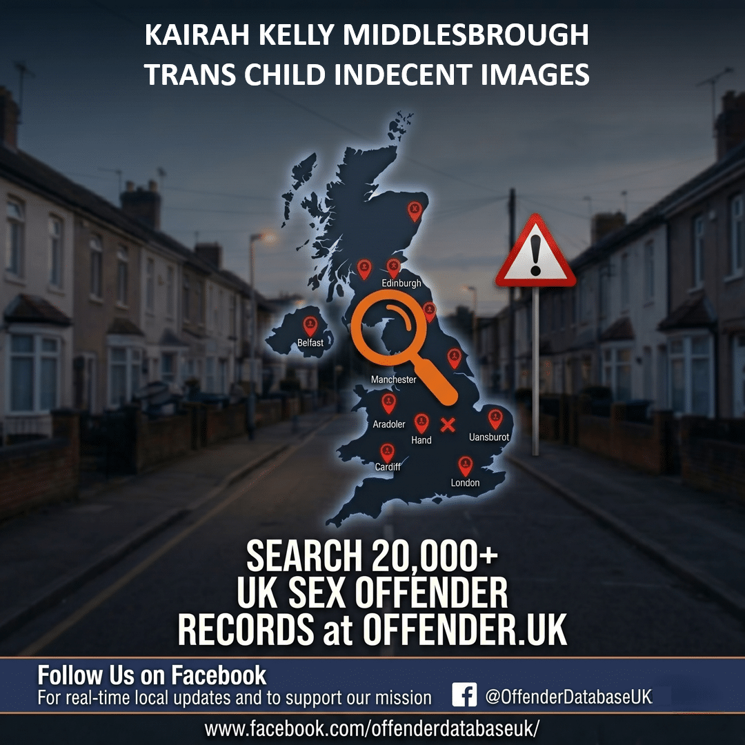 KAIRAH KELLY MIDDLESBROUGH TRANS CHILD INDECENT IMAGES