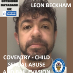 LEON BECKHAM - COVENTRY - CHILD SEXUAL ABUSE AND BAIL EVASION