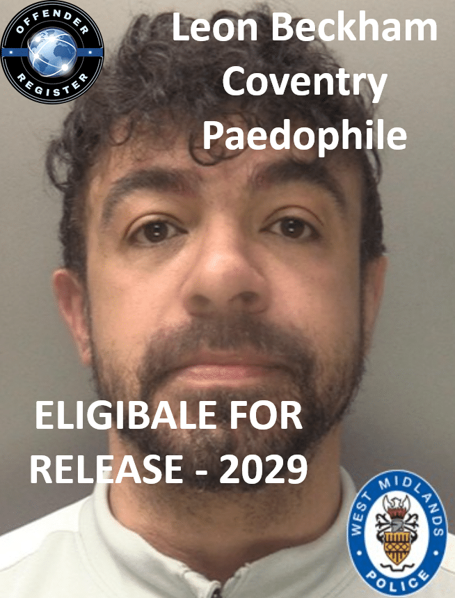 leon beckham coventry paedophile child molester leon beckham coventry paedophile child molester