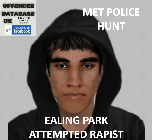 MET POLICE HUNT EALING PARK ATTEMPTED RAPIST E-FIT RELEASED FOLLOWING SHOCKING ATTEMPTED RAPE IN EALING