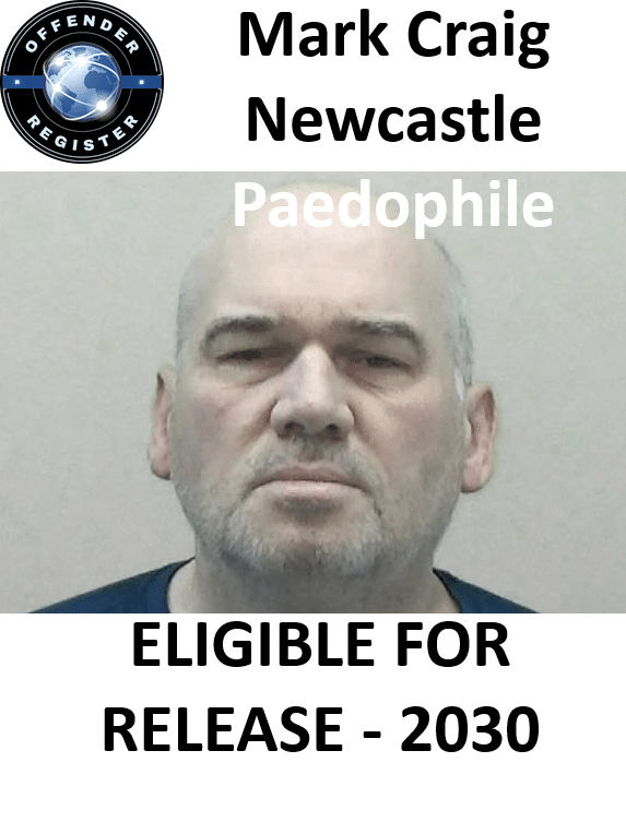 mark craig newcastle paedophile sex offender mark craig newcastle paedophile sex offender