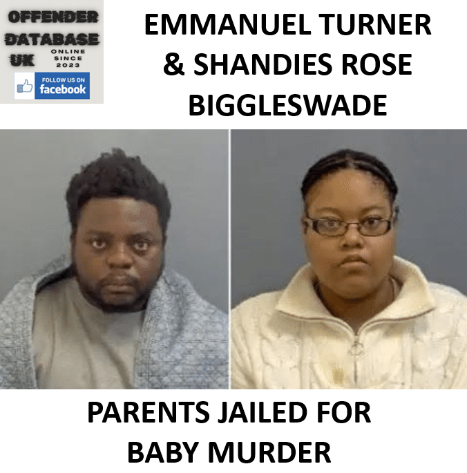 TURNER & ROSE – BIGGLESWADE – PARENTS JAILED FOR BABY MURDER TURNER & ROSE – BIGGLESWADE – PARENTS JAILED FOR BABY MURDER