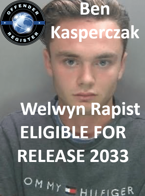 Ben Kasperczak Welwyn Rapist Sex Offender