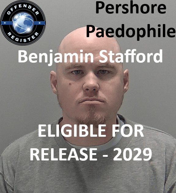benjamin stafford pershore paedophile child rapist