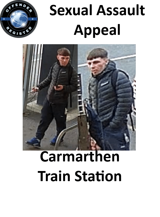 carmarthen train station sexual assault appeal carmarthen train station sexual assault appeal