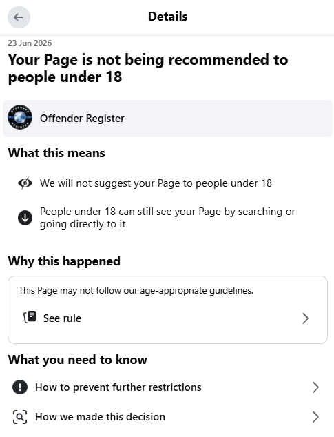 Facebook not encouraging children to look out for Paedophiles Facebook is not encouraging children to look out for Paedophiles in the UK
