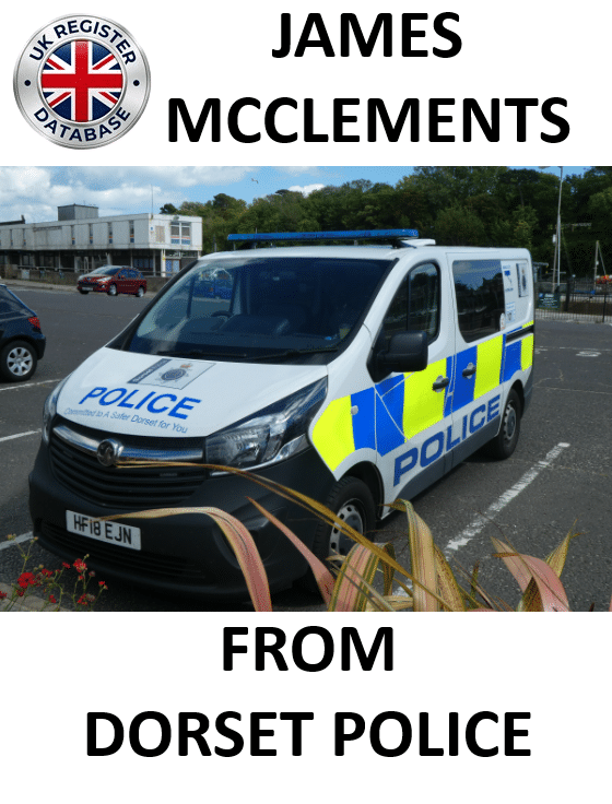 JAMES MCCLEMENTS FROM DORSET POLICE SENTENCED AT THE COURT OF APPEAL