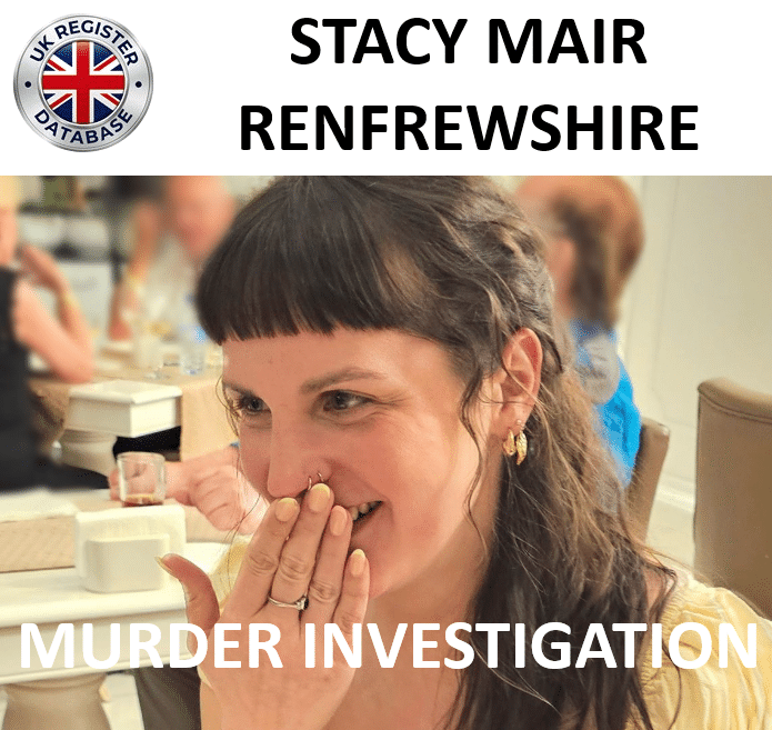 JIM MAIR AND STACY MAIR RENFREWSHIRE MURDER INVESTIGATION