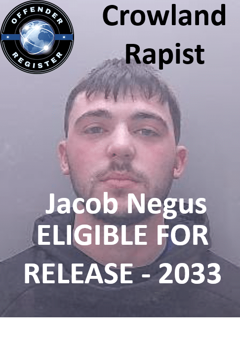 jacob negus crowland rapist sex offender