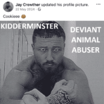 Jamie Cook aka Jay Crowther Kidderminster Convict