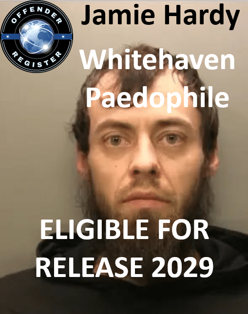 jamie hardy whitehaven paedophile child sex offender