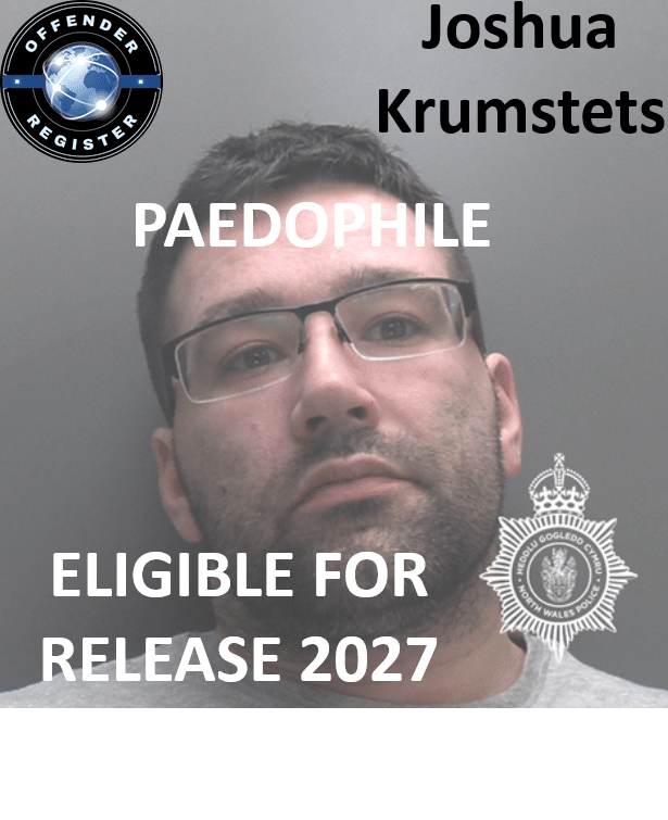 joshua krumstets holyhead paedophile child sex offender joshua krumstets holyhead paedophile child sex offender