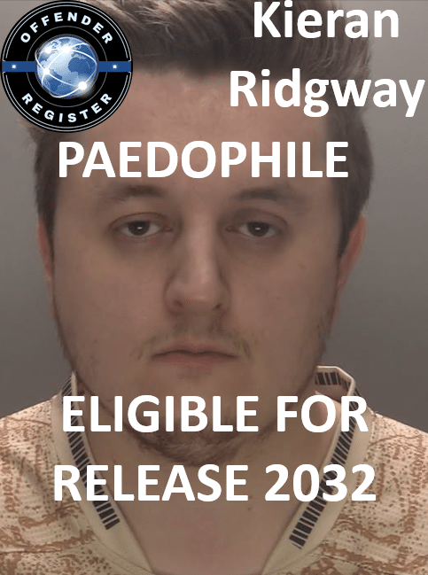 kieran ridgway coalville paedophile child sex offender