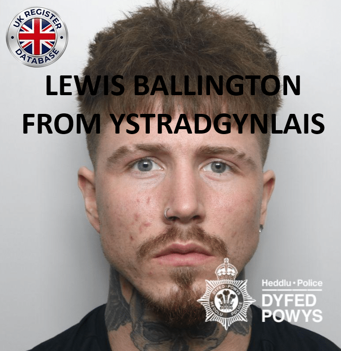 LEWIS BALLINGTON FROM YSTRADGYNLAIS SENTENCED AT SWANSEA CROWN COURT LEWIS BALLINGTON FROM YSTRADGYNLAIS SENTENCED AT SWANSEA CROWN COURT