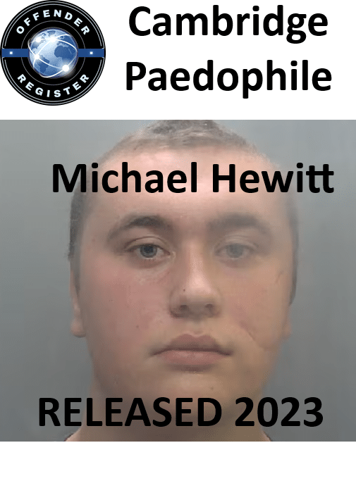 michael hewitt cambridge paedophile child sex offender
