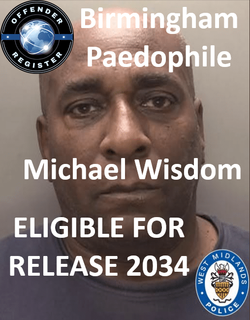 michael wisdom birmingham paedophile child sex offender
