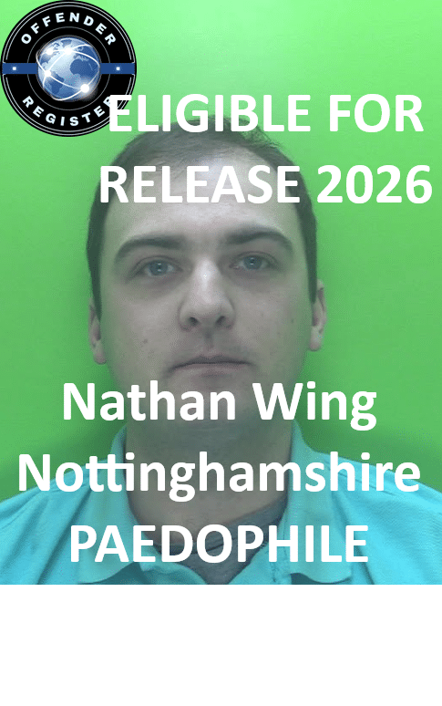 nathan wing nottinghamshire paedophile child molester